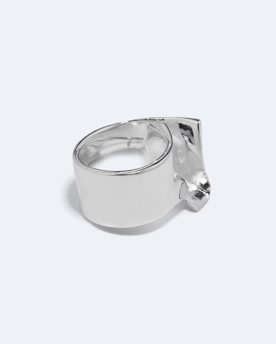 Soggy Envelope - Recycled Silver Ring