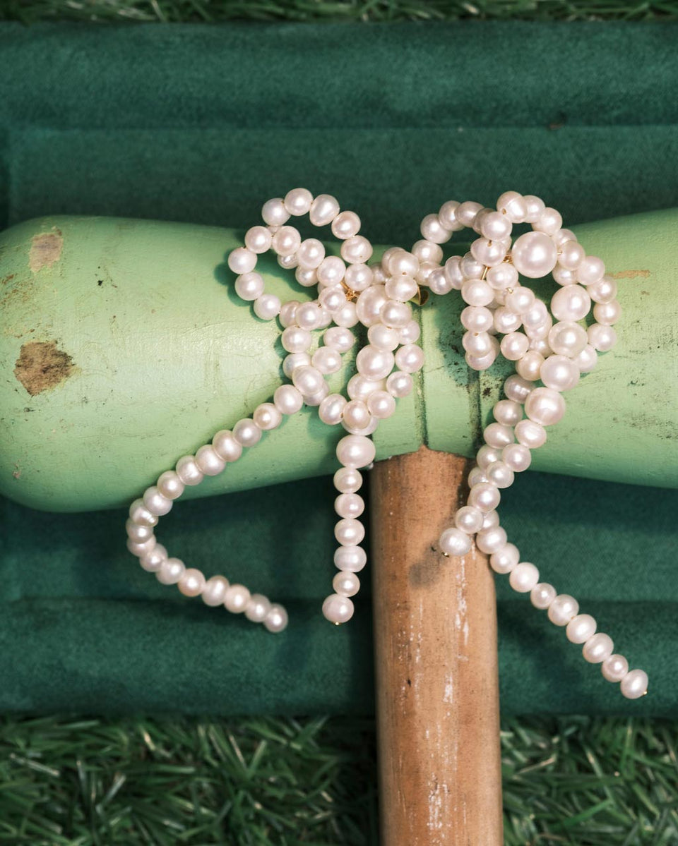 Time’s Frequency - Pearl and Recycled Gold Vermeil Earrings