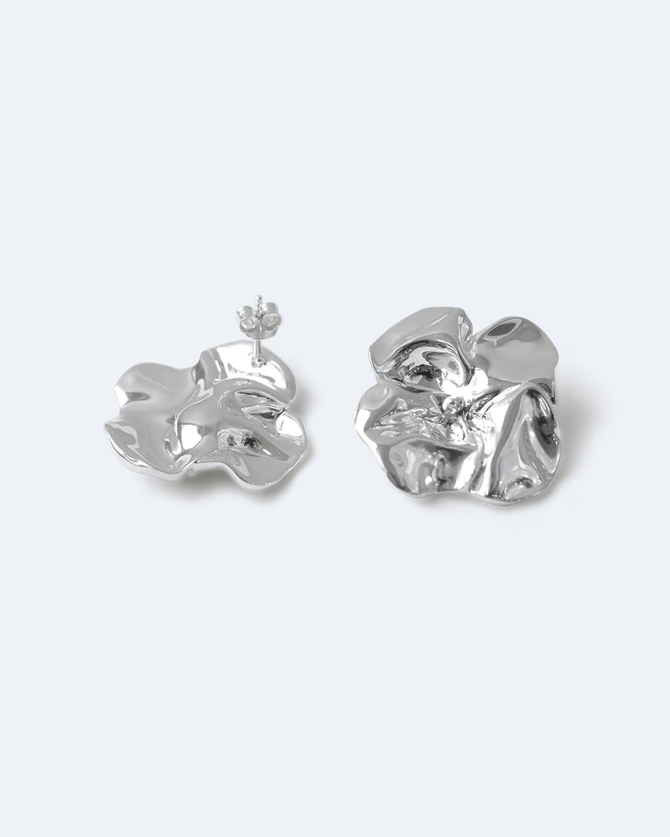 Poppy - Recycled Silver Earrings