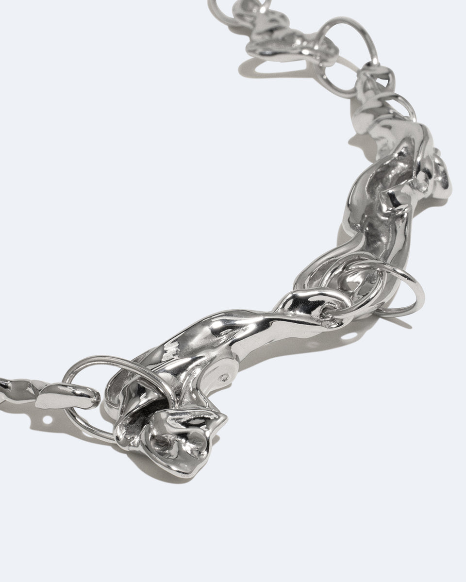 Treacle - Rhodium Plated Necklace