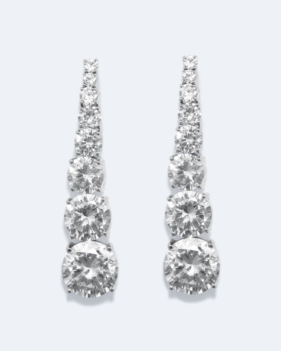 A Series of Unfortunate Compliments - Zirconia and Sterling Silver Earrings