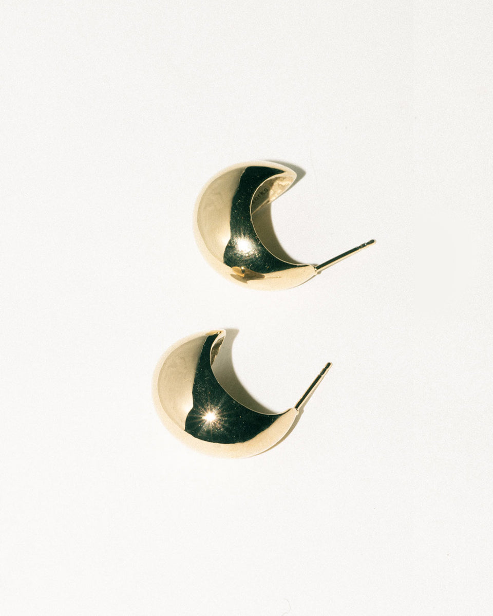 Curve - Recycled Gold Vermeil Earrings