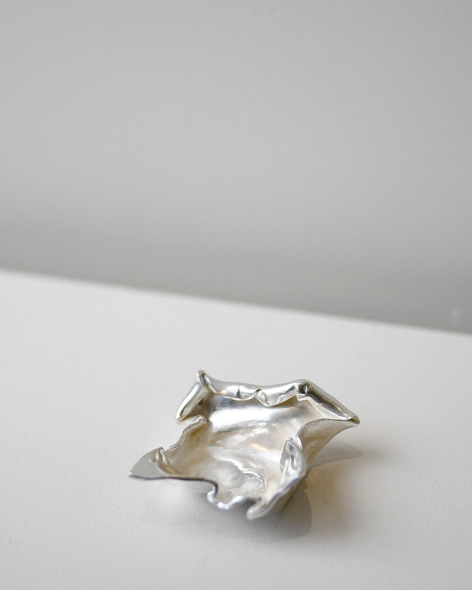 Silver Leaf - Small Dish in Silver