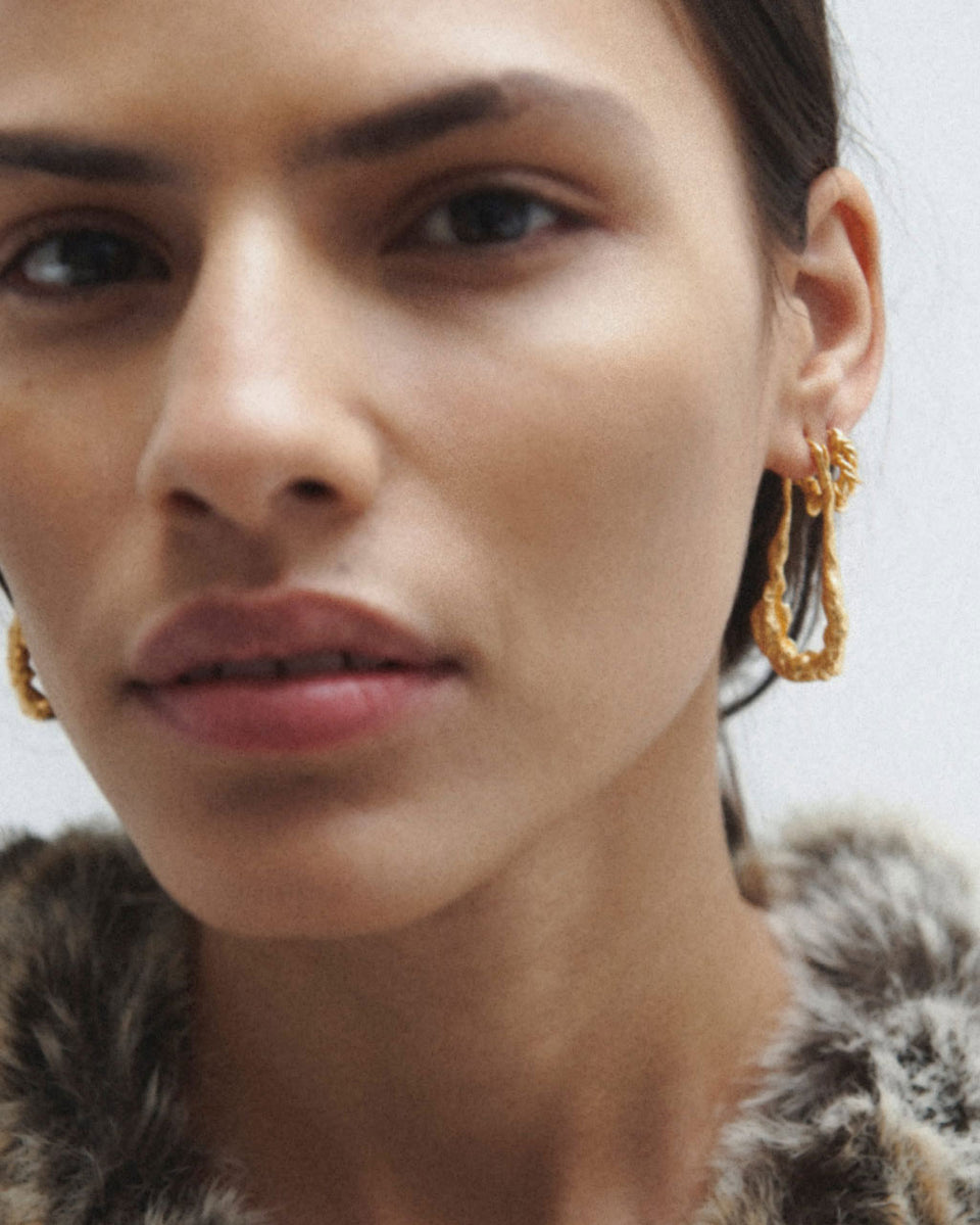 Dripstone - Gold Plated Earrings