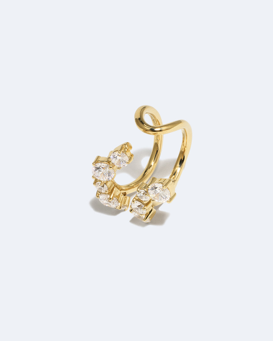 Myth - Zirconia and Recycled Gold Vermeil Ring