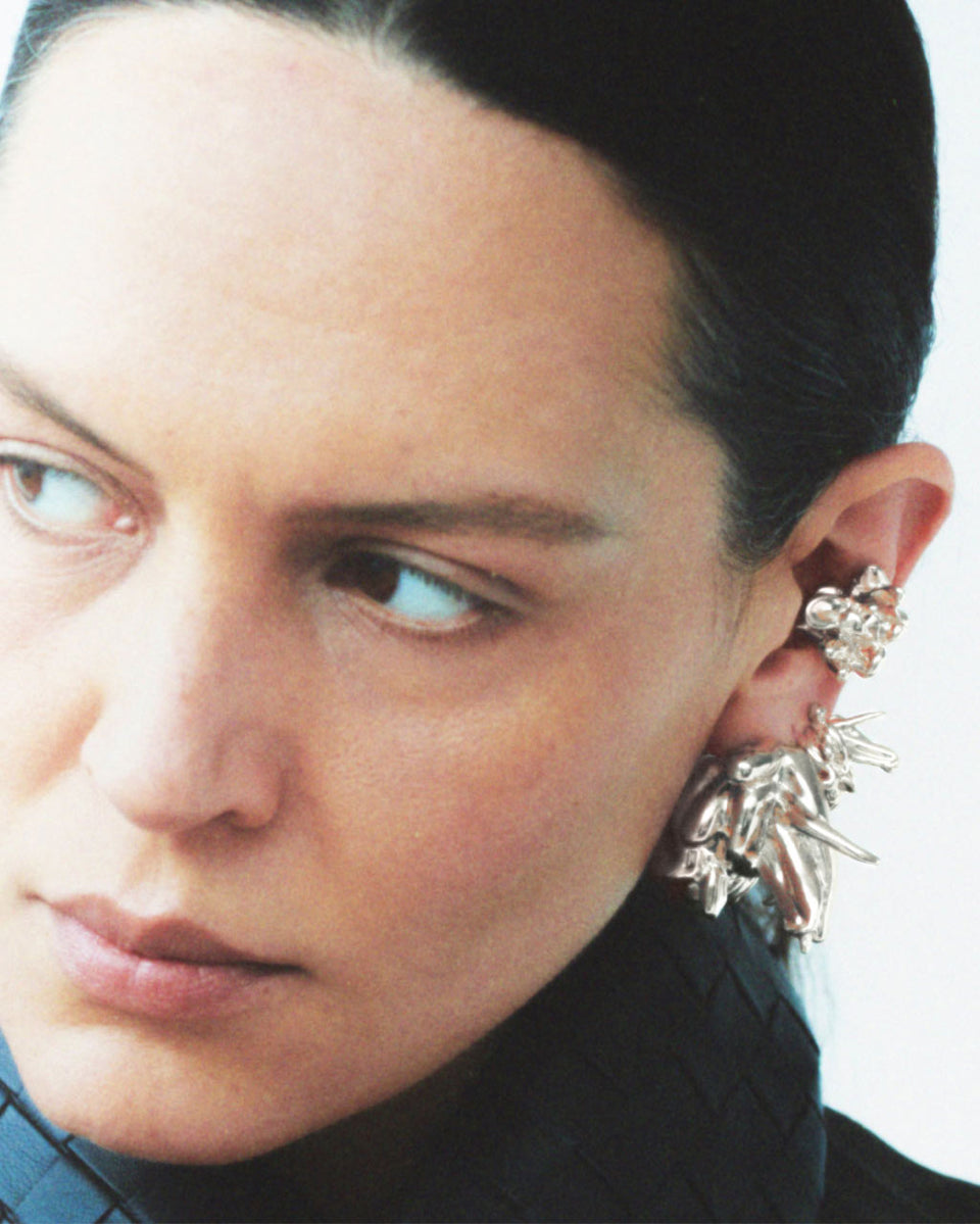 General Strike - Recycled Silver Earrings