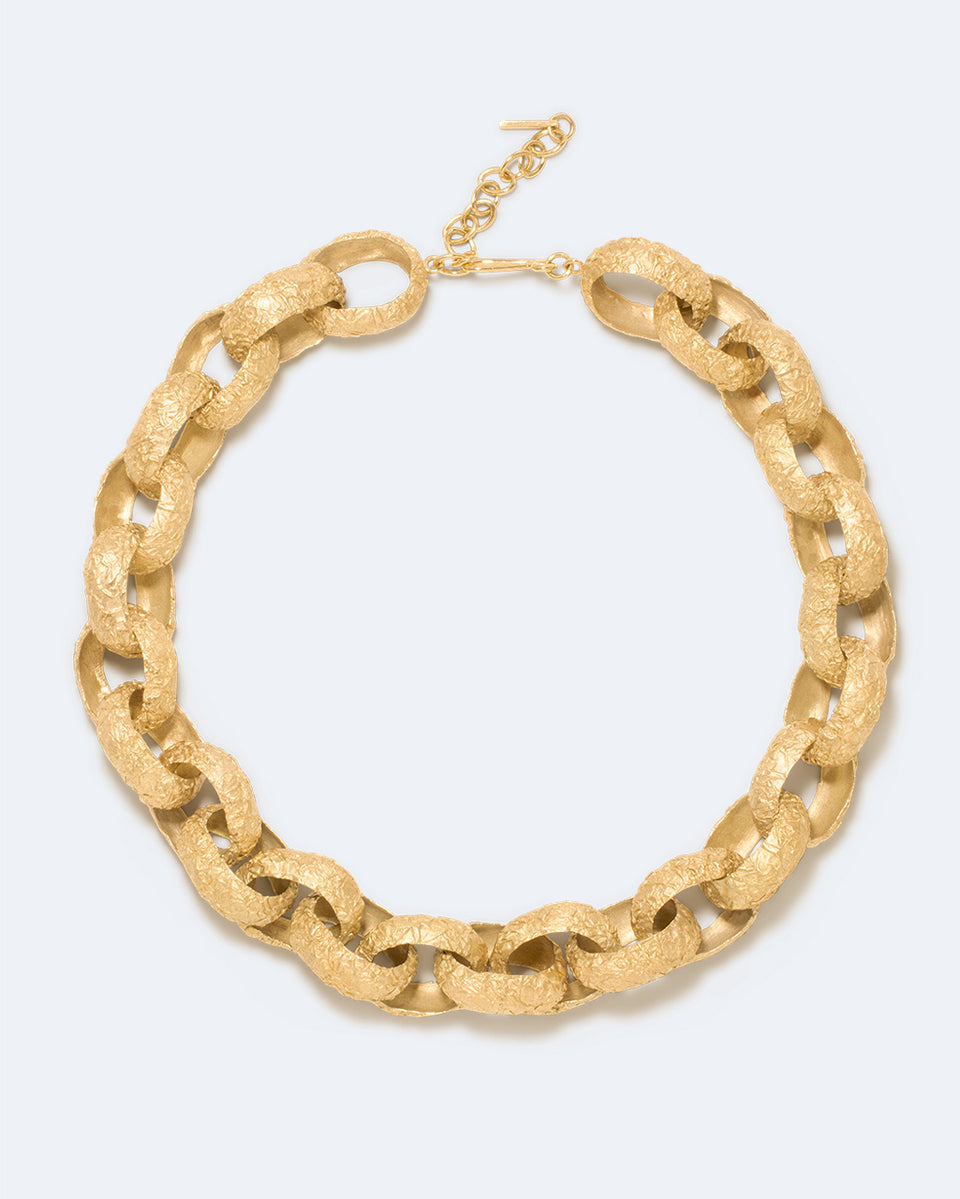 The Cave You Fear to Enter Holds The Treasure That You Seek - Gold Plated Necklace