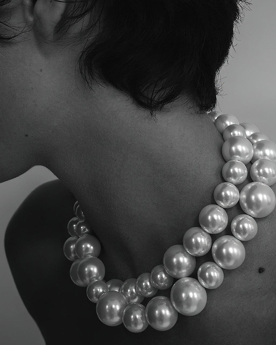 Bells, But No Whistles - Pearl and Gold Vermeil Necklace