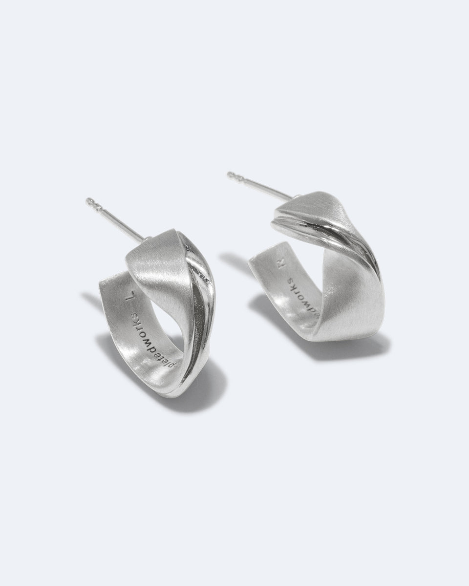 Plume - Recycled Silver Earrings