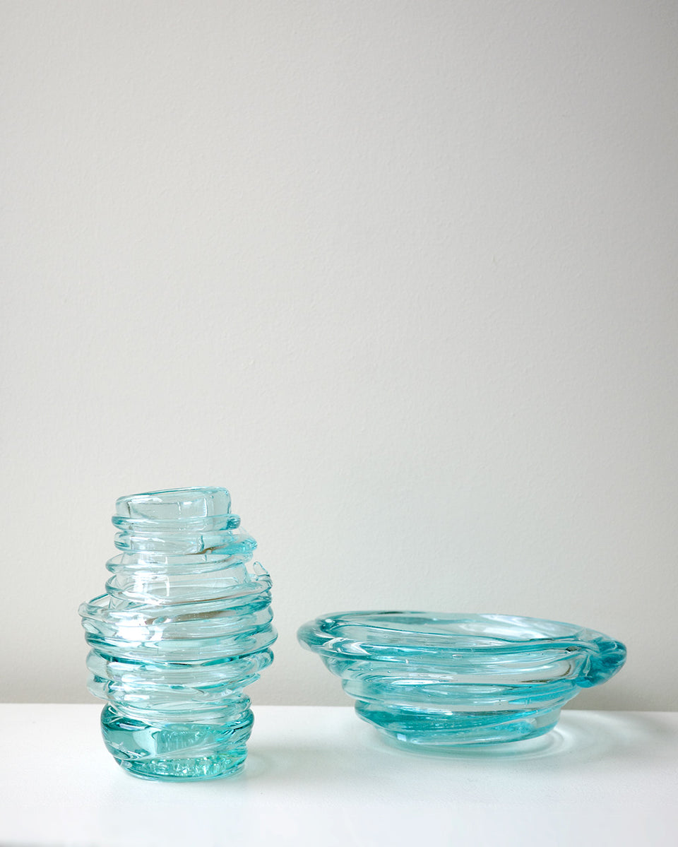 Silo - Recycled Glass Medium Vase in Clear