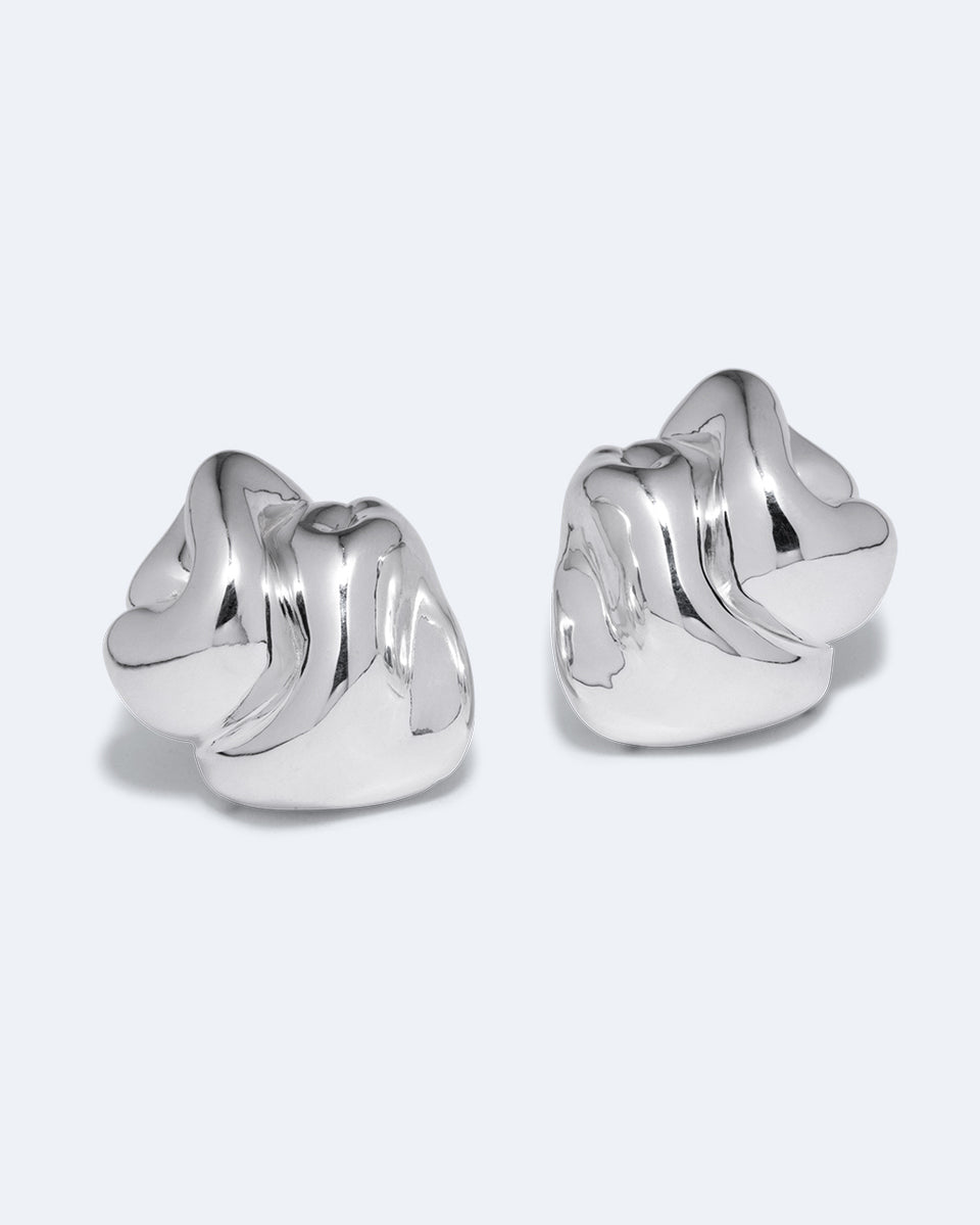 Knoll - Recycled Silver Earrings