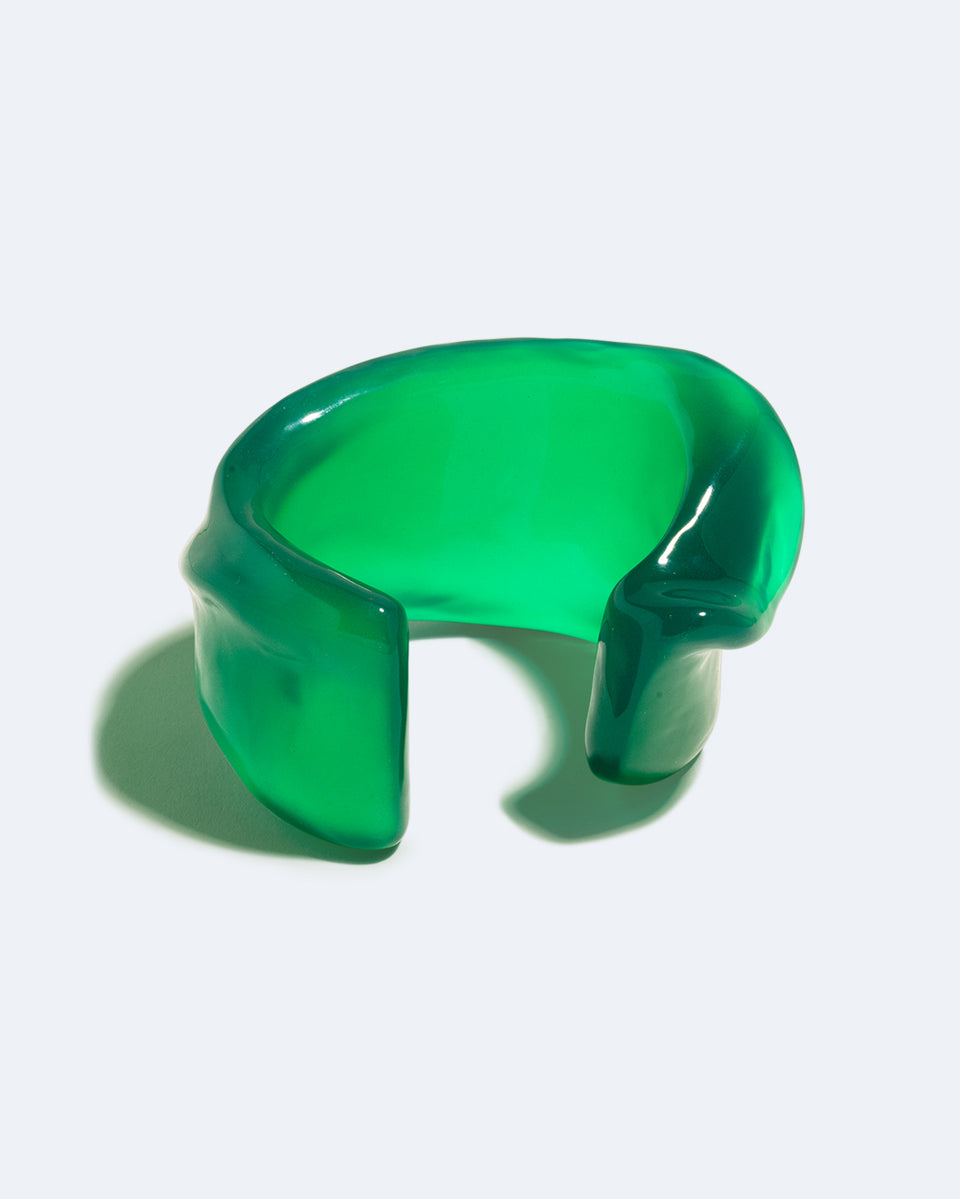 Thick as Thieves - Green Resin Cuff