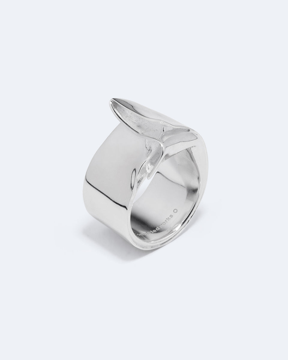Soggy Envelope - Recycled Silver Ring