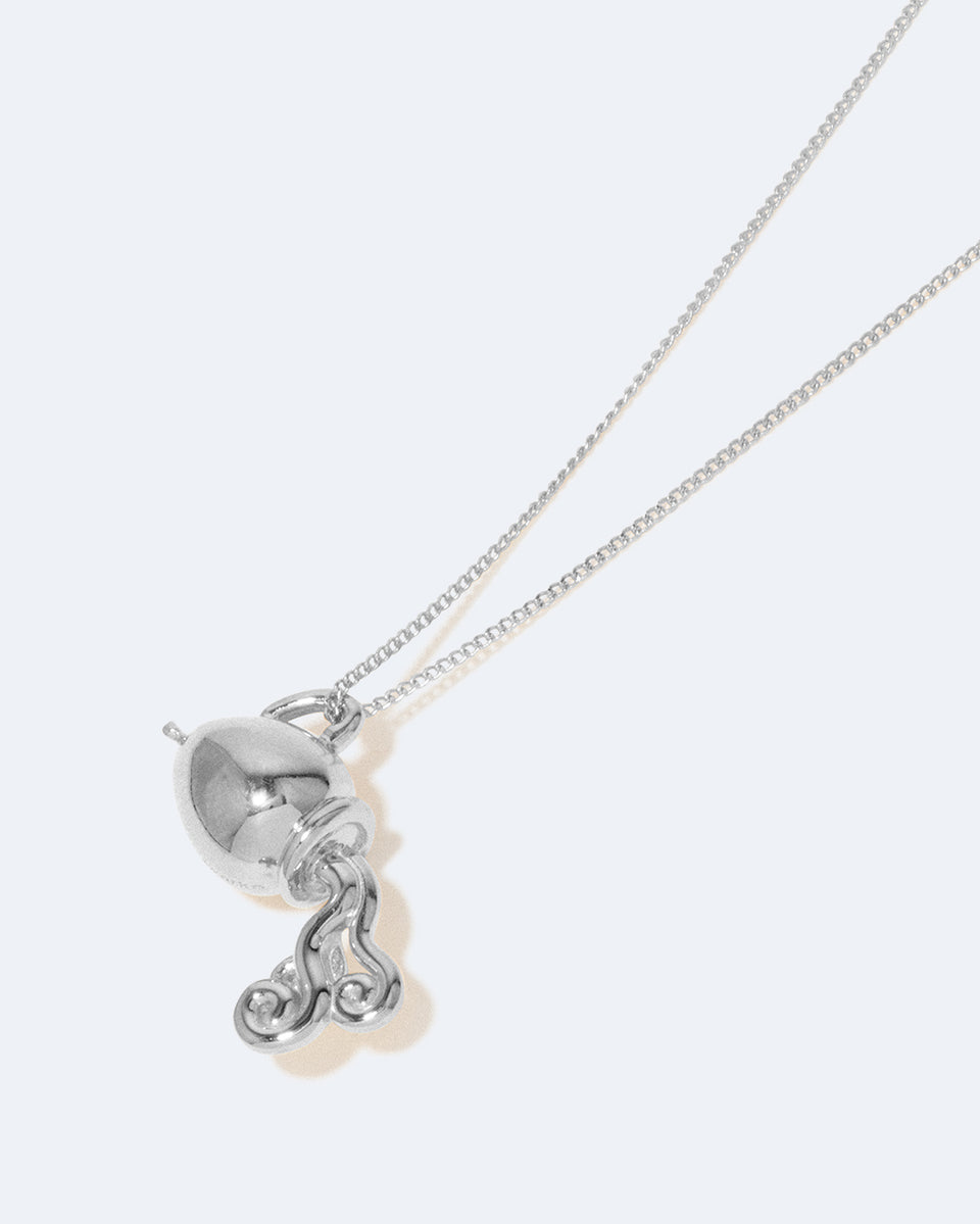 Classicworks™ Aquarius Zodiac Balloon - Platinum Plated Pendant