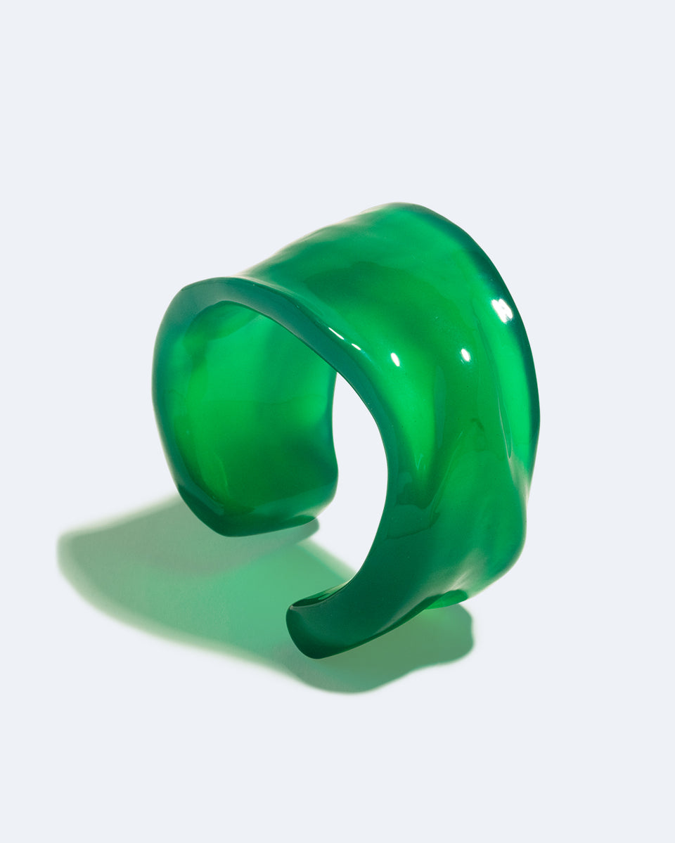Thick as Thieves - Green Resin Cuff