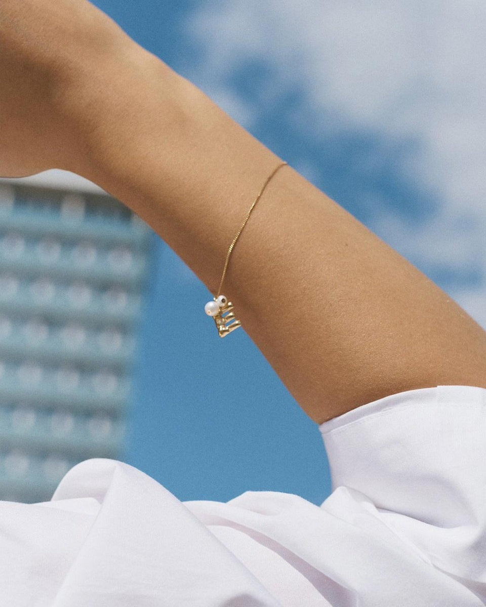 Classicworks™ B - Gold Vermeil and Pearl Bracelet