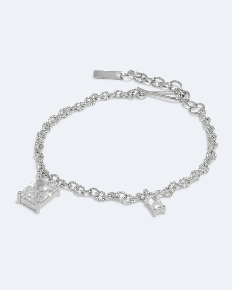 Encrypted Dreams - Zirconia and Sterling Silver Bracelet