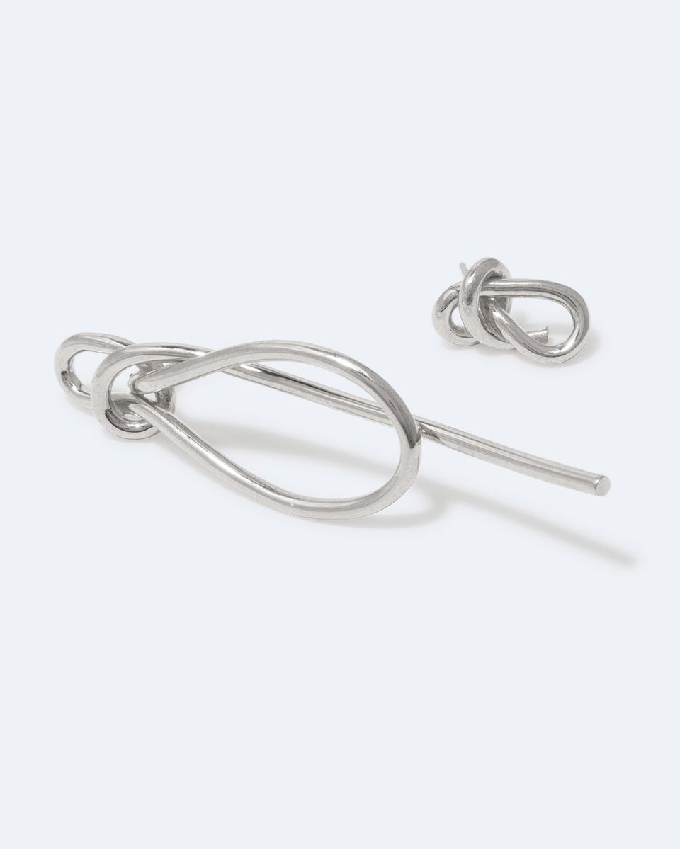 Thread - Recycled Silver Earrings