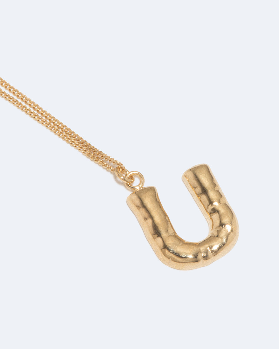 Classicworks™ U - Gold Plated Necklace