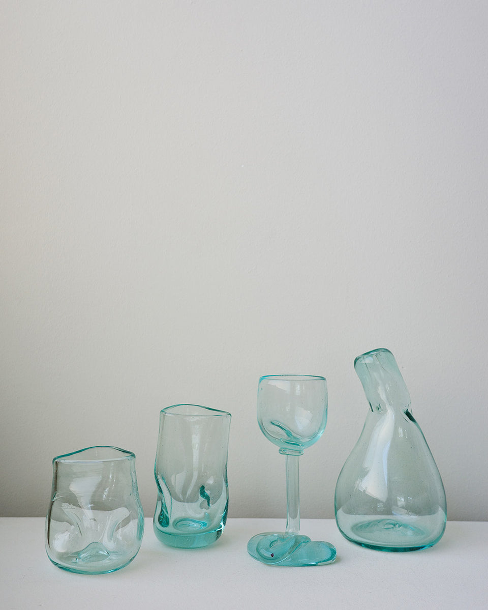 "Notsobig" Thaw - Recycled Glass Carafe in Clear