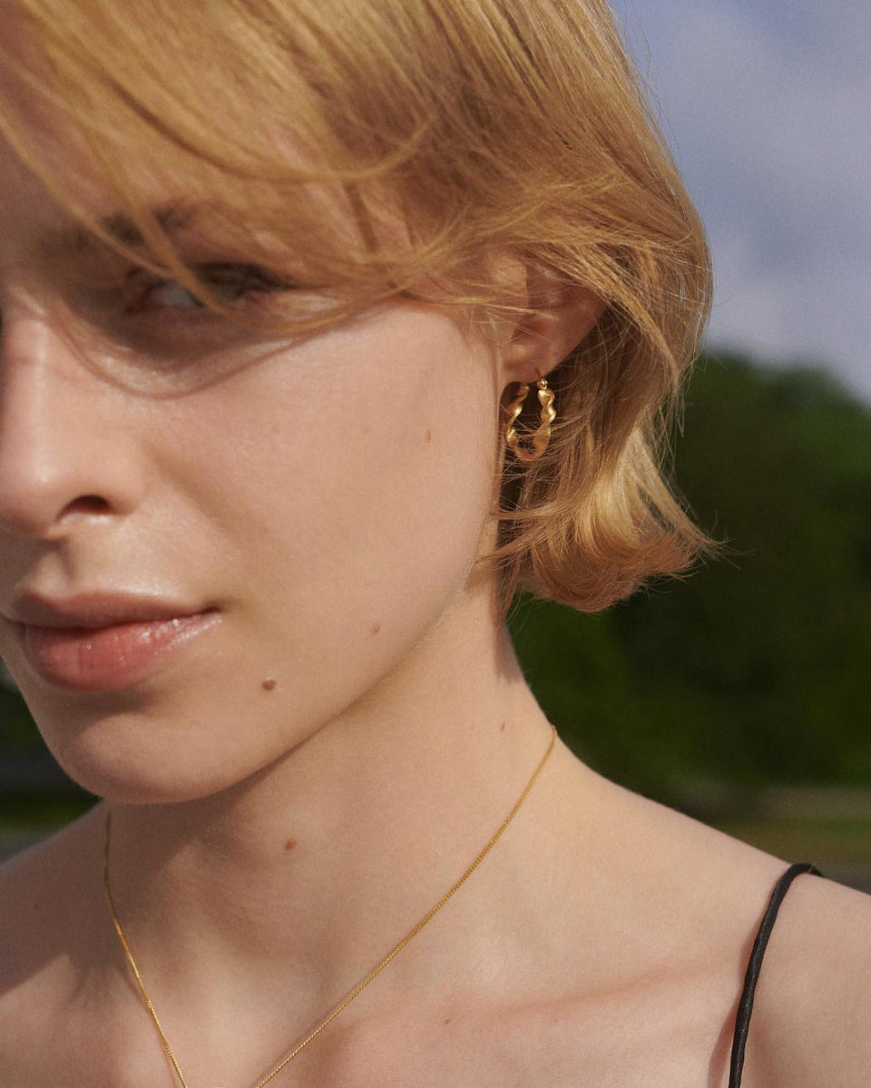 "Notsobig" Flux - Recycled Gold Vermeil Earrings