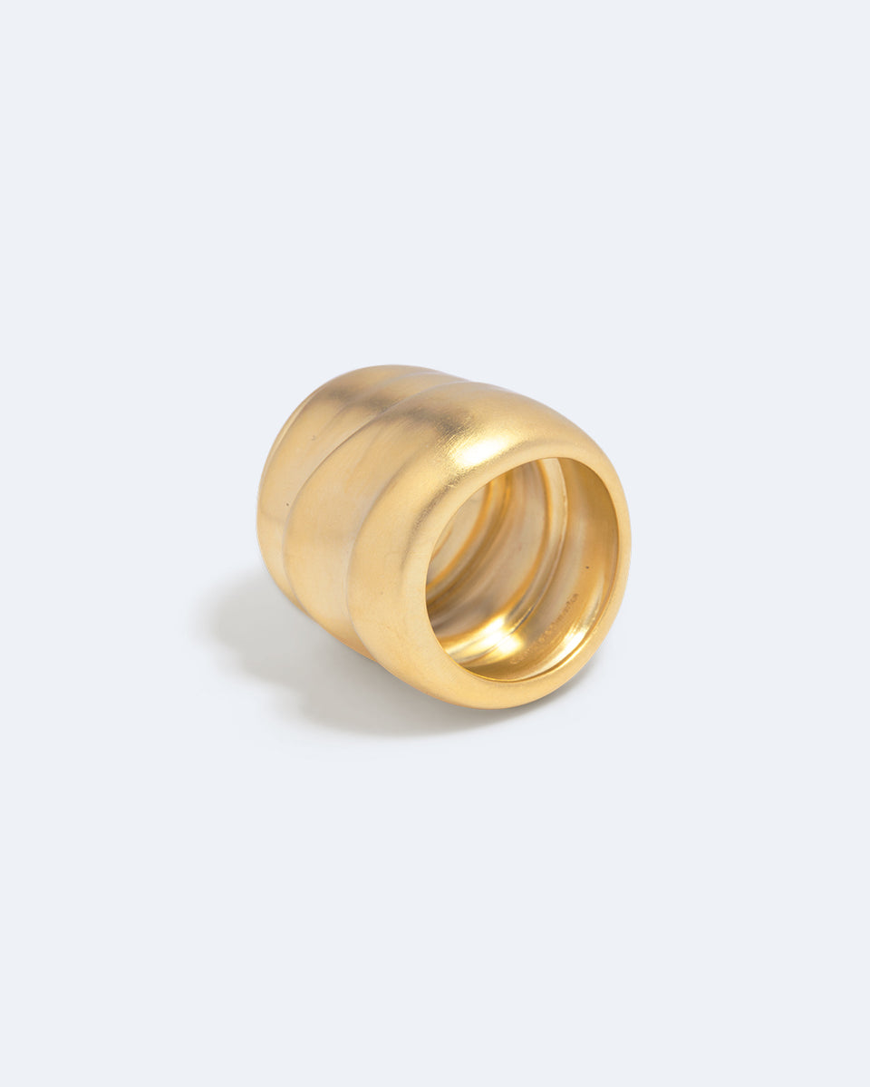 Foreshore - Satin Gold Plated Ring