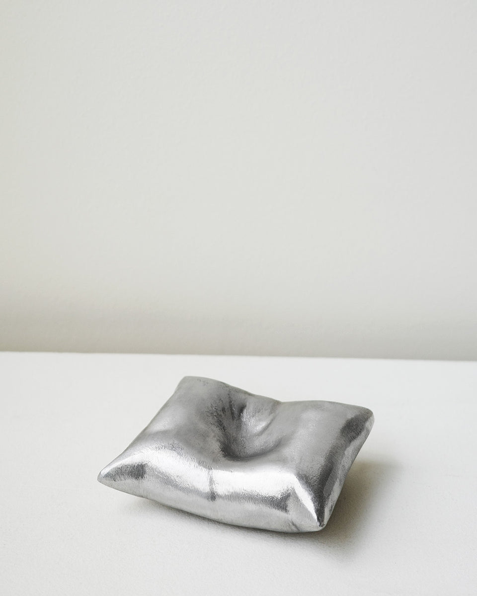 Bumped - Aluminium Cushion in Silver