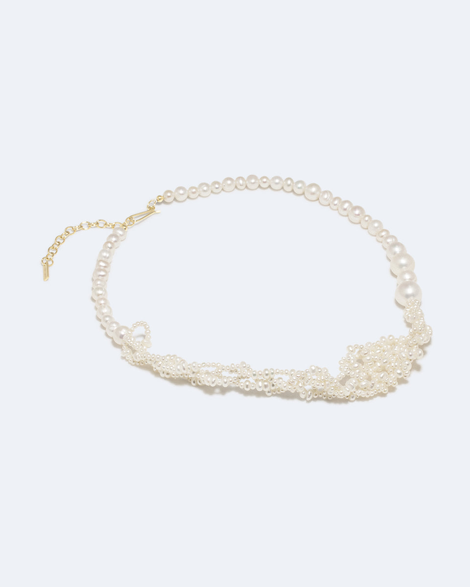 Cove - Pearl and Recycled Gold Vermeil Necklace