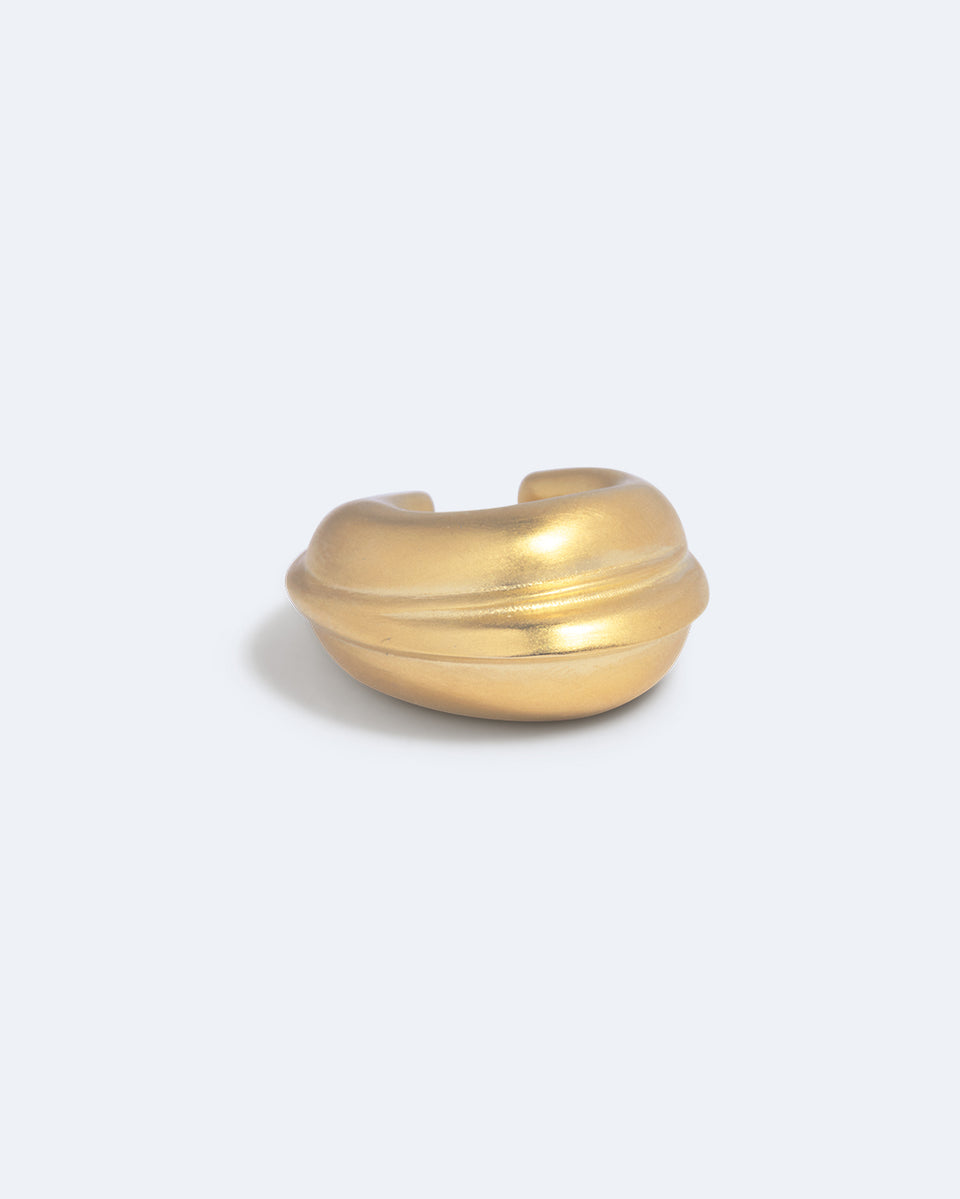 Is This Riveting? - Set of 3 Satin Gold Plated Ear Cuffs