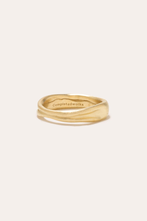Deflated ("Do Not Inflate") - Recycled Gold Vermeil Ring