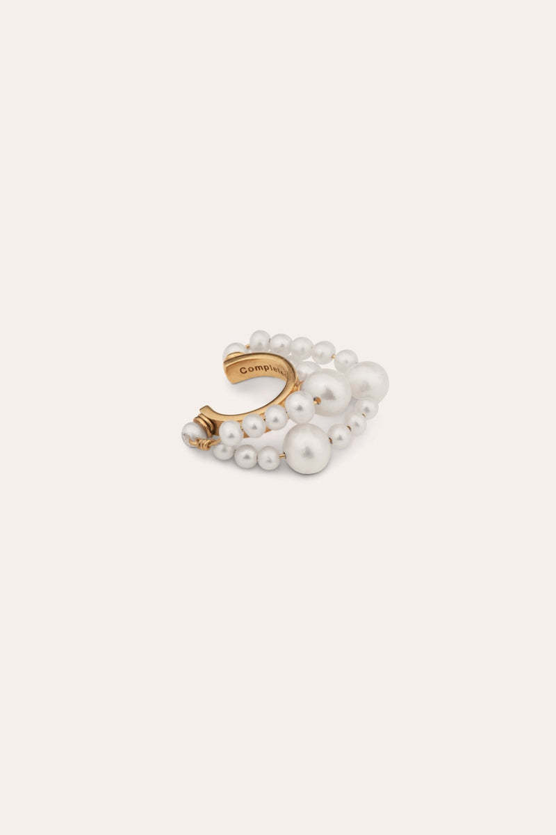 Cumulus - Pearl and Gold Vermeil Ear Cuff | Completedworks