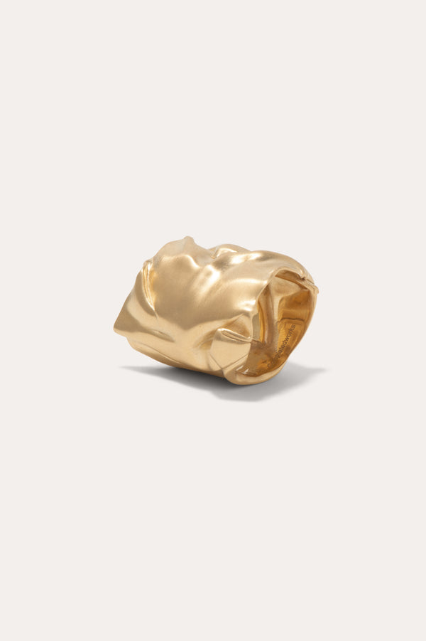 Crunched II: Crunched More - Recycled Gold Vermeil Ring
