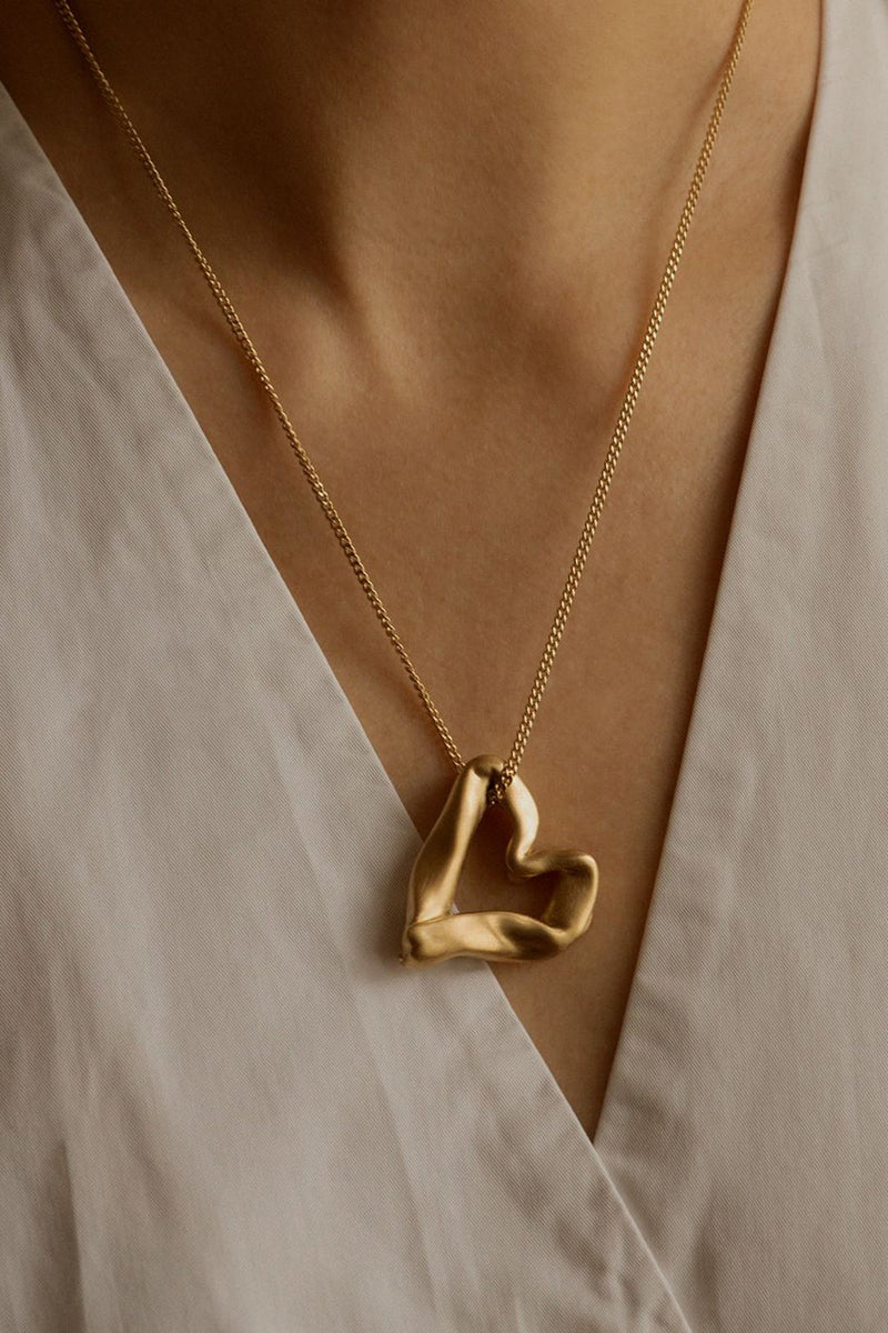 The Heart Is Not A Metaphor - Gold Vermeil Pendant