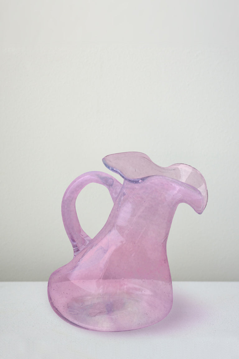 "Notsobig" Thaw - Small Recycled Glass Small Jug in Pink