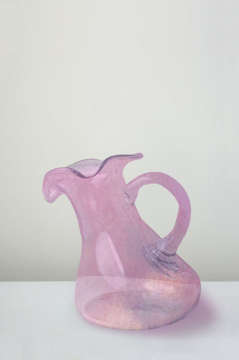 "Notsobig" Thaw - Small Recycled Glass Small Jug in Pink