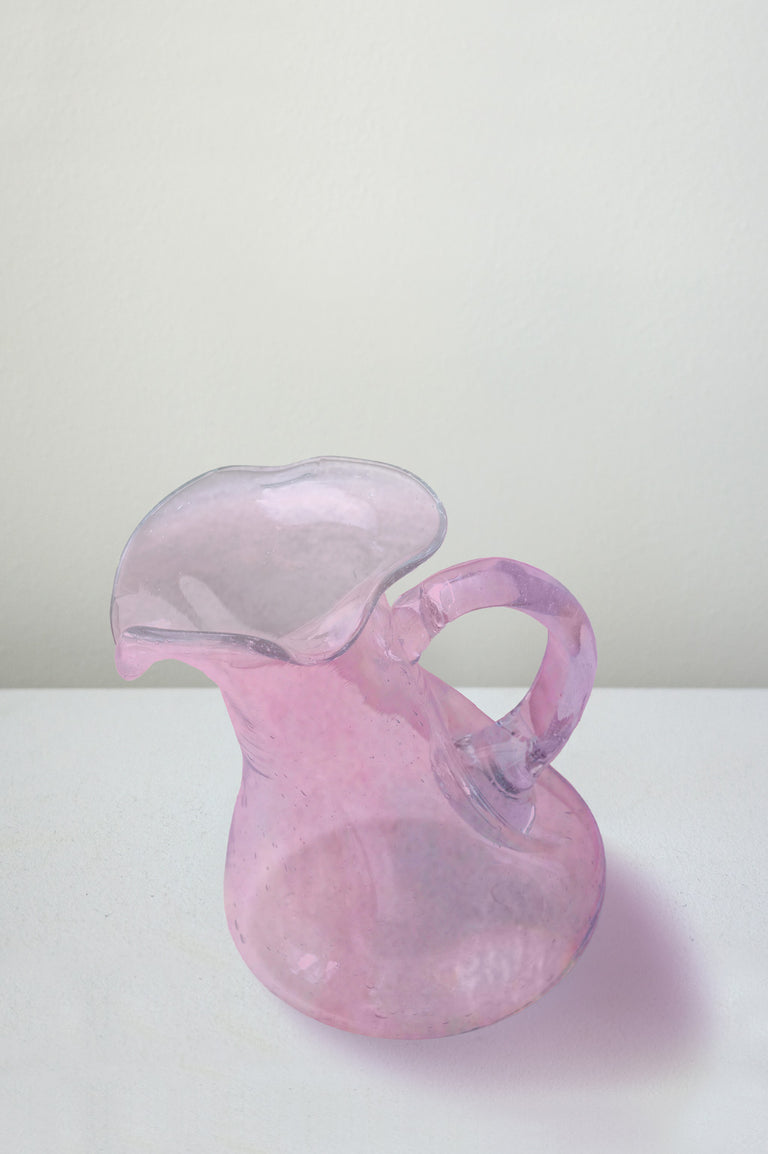 "Notsobig" Thaw - Small Recycled Glass Small Jug in Pink