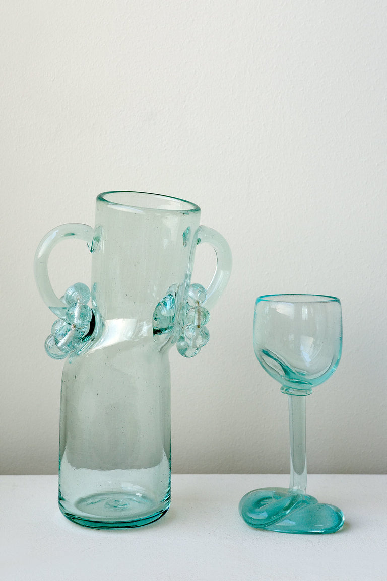 Thaw - Recycled Wine Glass in Clear
