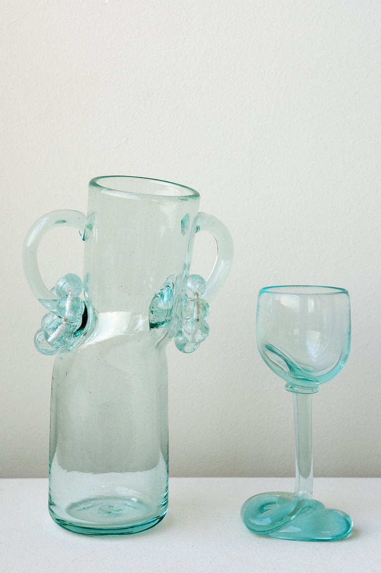 Thaw - Recycled Wine Glass in Clear