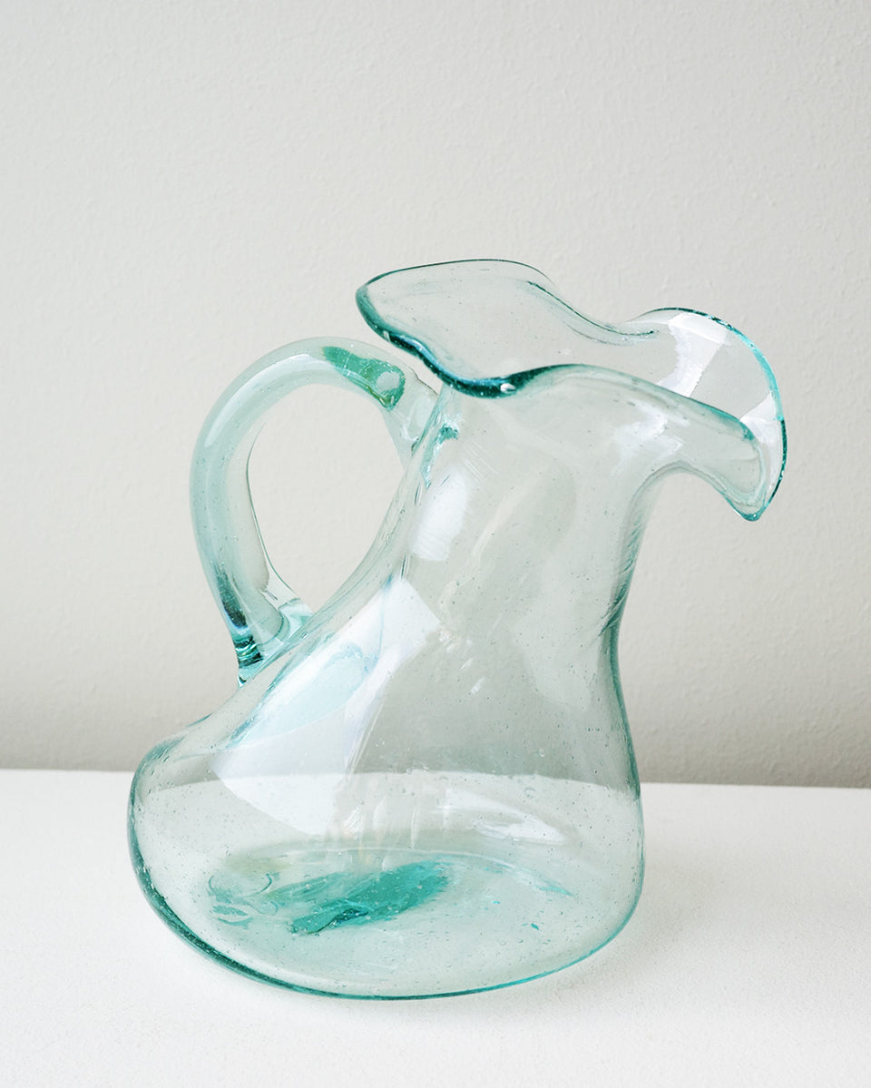 Thaw - Large Recycled Glass Jug in Clear