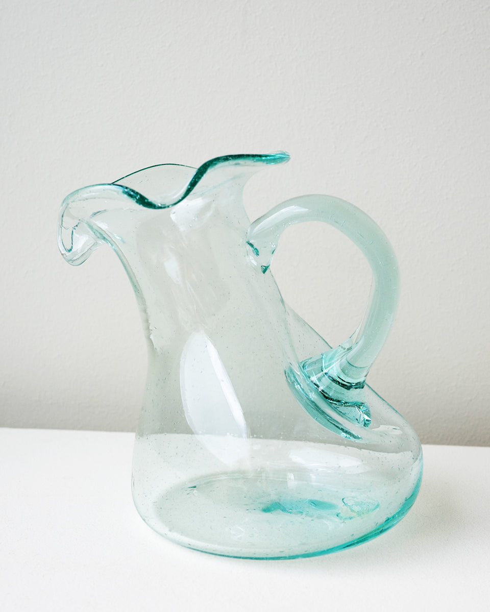 Thaw - Large Recycled Glass Jug in Clear