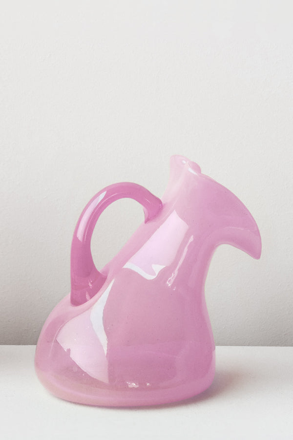 Thaw - Large Recycled Glass Jug in Pink