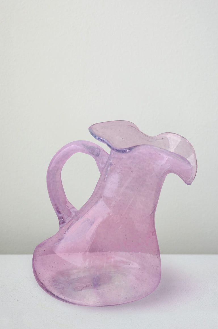 Thaw - Large Recycled Glass Jug in Pink
