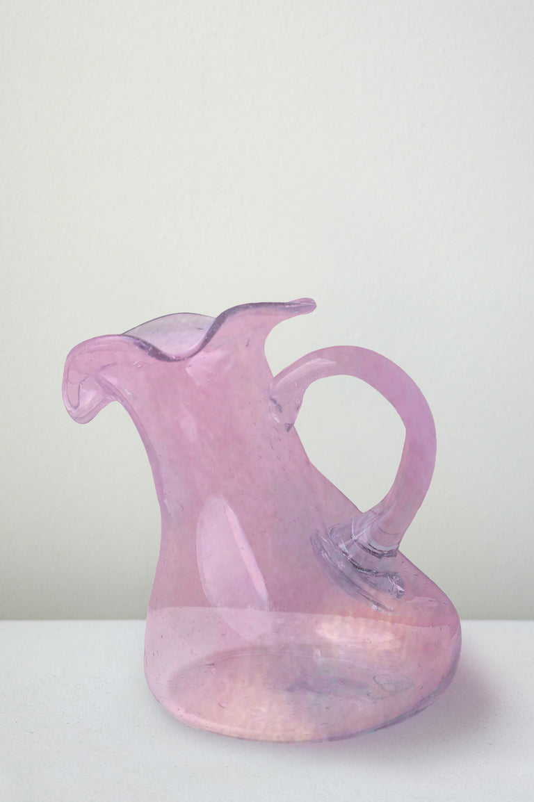 Thaw - Large Recycled Glass Jug in Pink