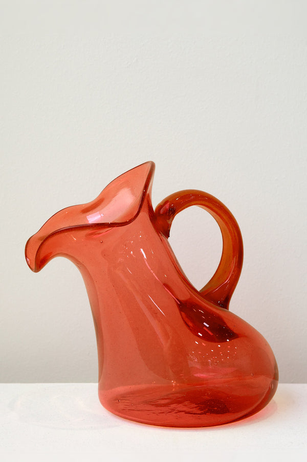 Thaw - Large Recycled Glass Jug in Red