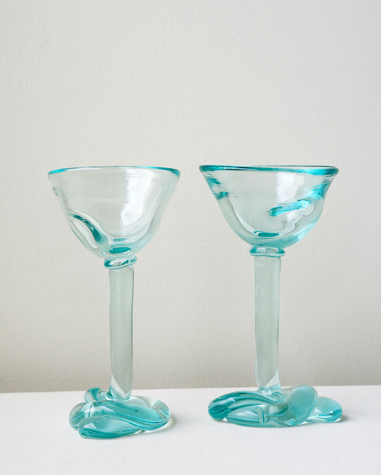 Thaw - Recycled Martini Glass in Clear