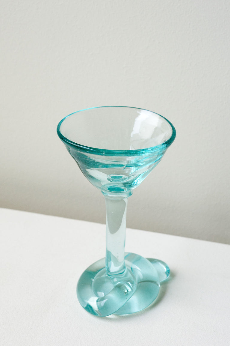 B118 - Recycled Martini Glass in Clear