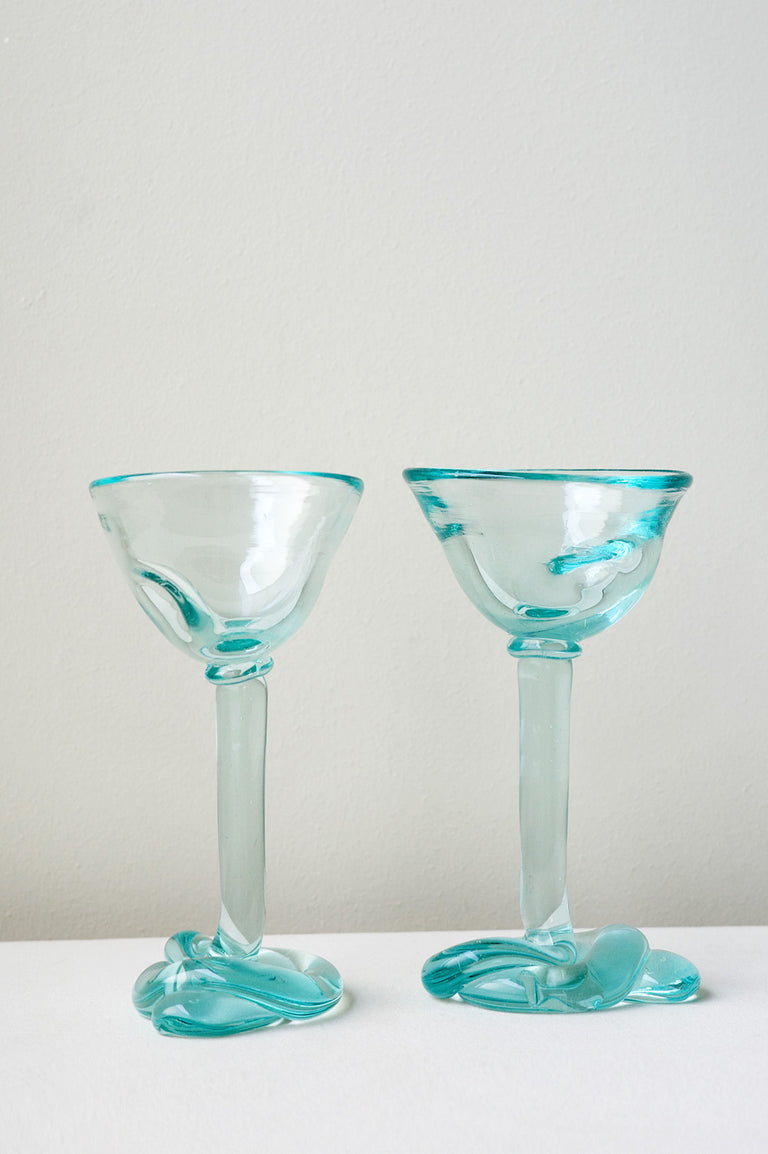 B118 - Recycled Martini Glass in Clear