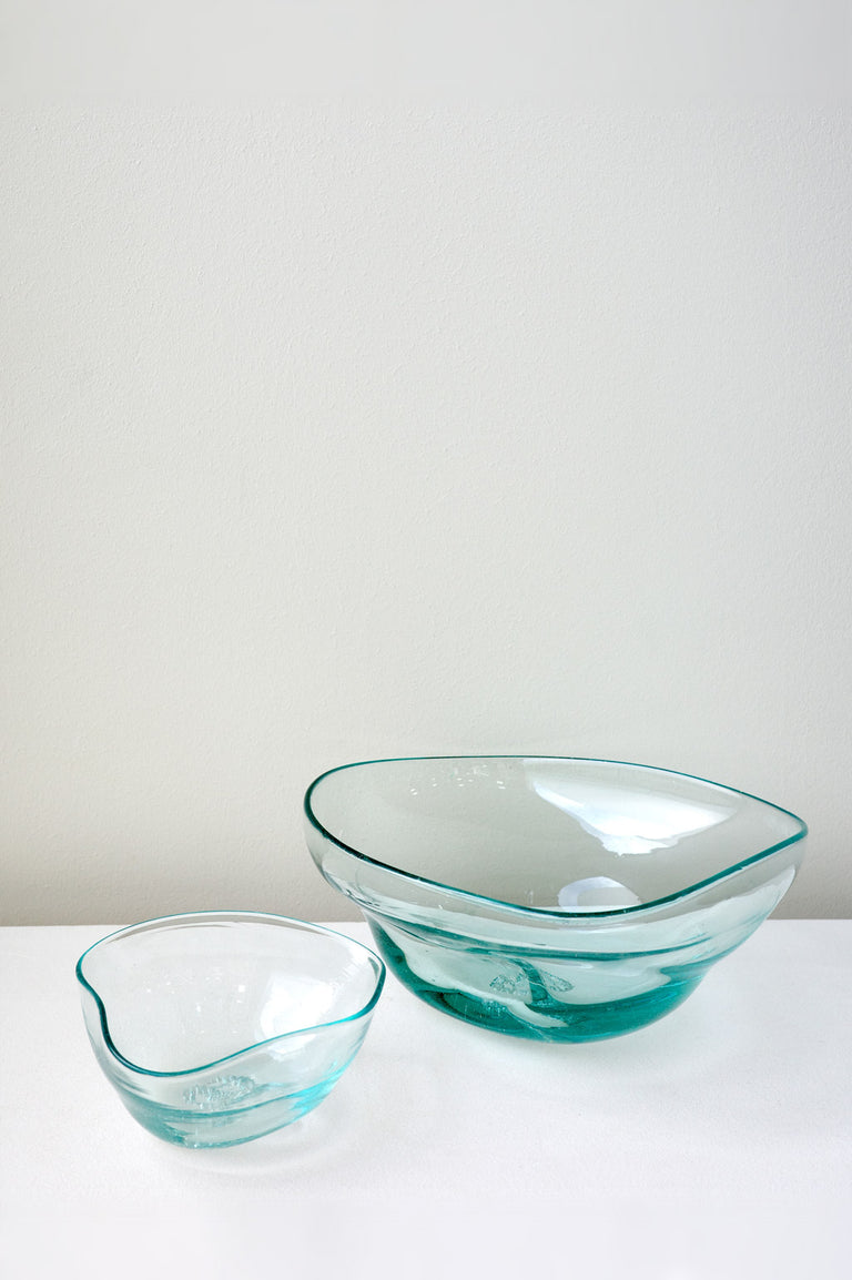 B126 - Small Recycled Glass Bowl in Clear