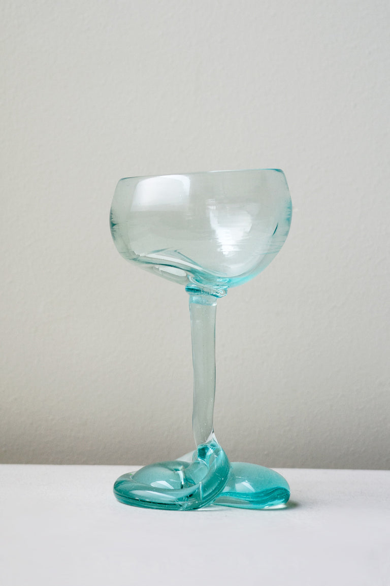 B127 - Recycled Coupe Glass in Clear