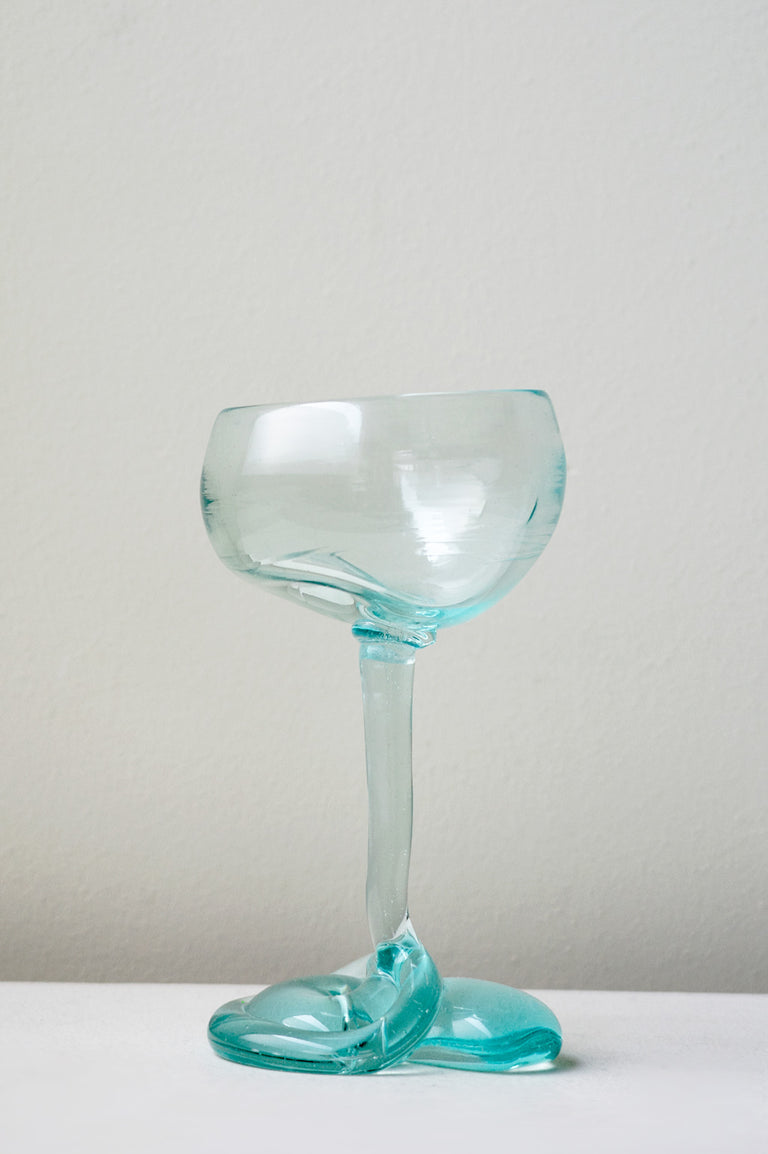 B127 - Recycled Coupe Glass in Clear